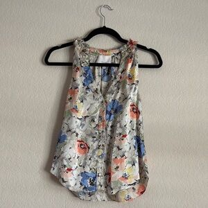 Floral Sleeveless Women's Top
